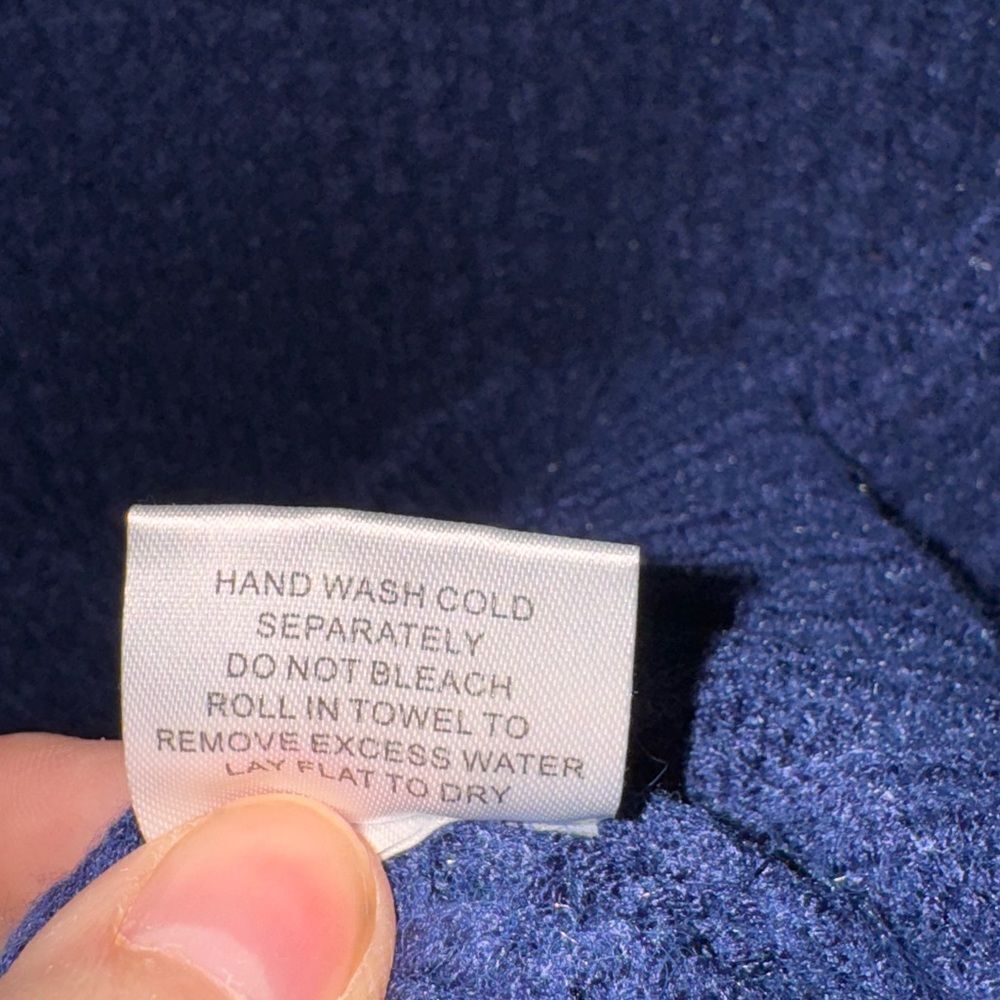 ModCloth Cowl Neck Blue Sweater size L - Picture 4 of 6